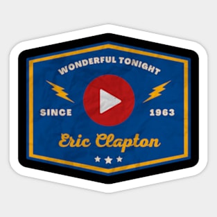 Eric Clapton // Play Button Sticker